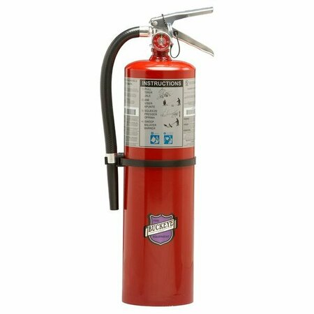 BUCKEYE 10 lb. Purple K Dry Chemical BC Fire Extinguisher - Rechargeable UntaggedGen 47211740